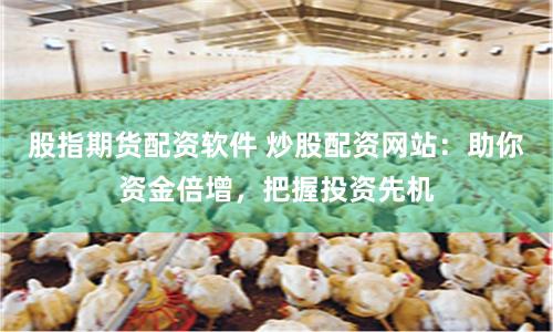 股指期货配资软件 炒股配资网站：助你资金倍增，把握投资先机