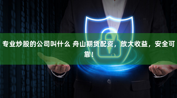 专业炒股的公司叫什么 舟山期货配资,放大收益,安全可靠!